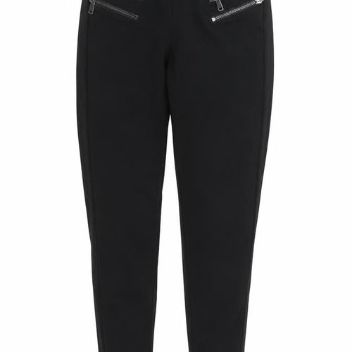 Avenue Womens Black   Carrot Trousers Size 8 L24 in
