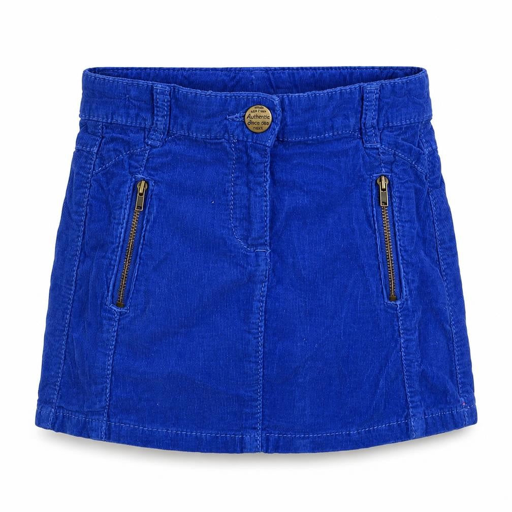 Front view of Next girls’ blue straight & pencil skirt, size 5, years