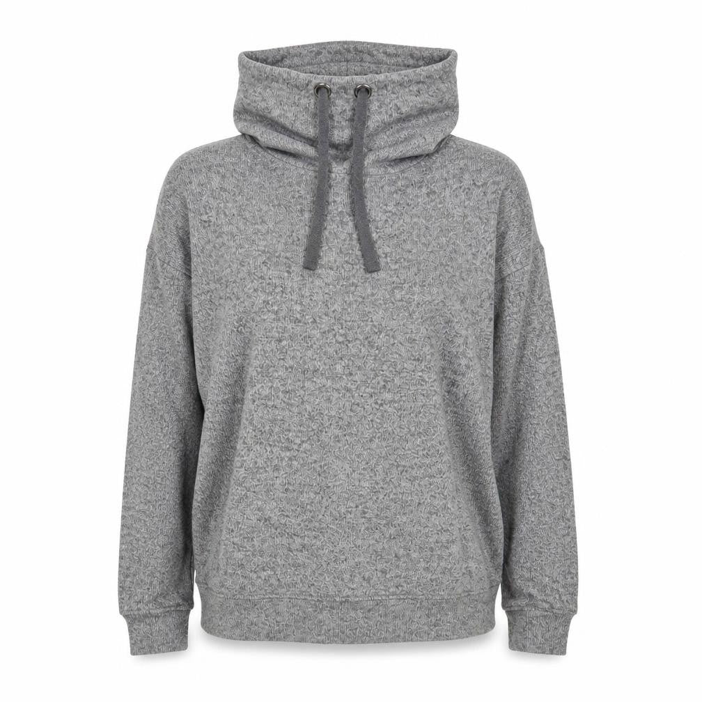 Front view of F&F women’s grey pullover sweatshirt, size UK 10