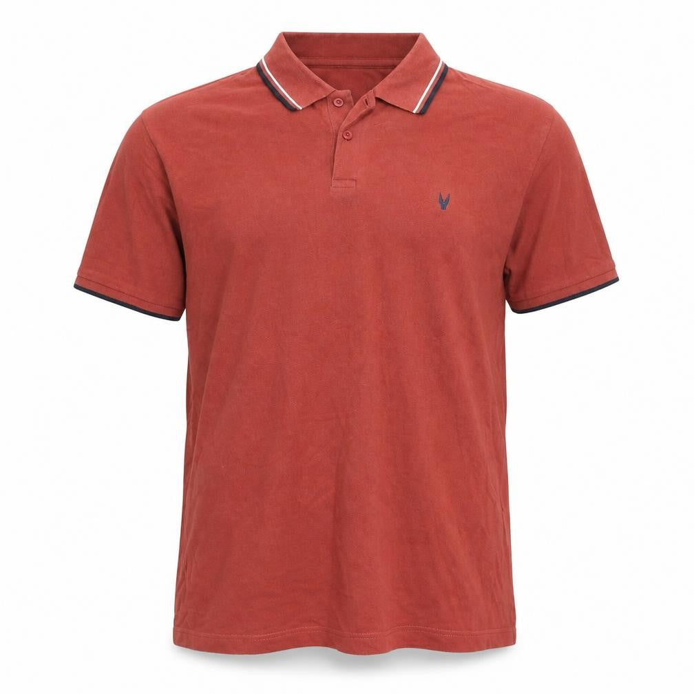 Front view of Very men’s brown polo, size L