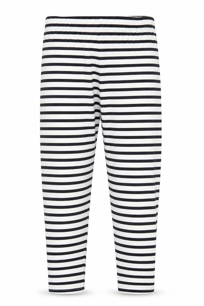TU Girls White Striped  Capri Trousers Size 12 Years