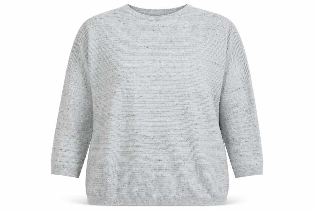 Front view of ASOS women’s grey jumper, size UK 14