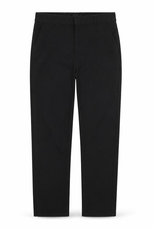 Front view of F&F boys’ black dress pants trousers, size 9-10, years