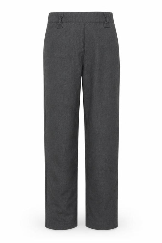 Front view of Tu boys’ grey carpenter trousers, size 10, years