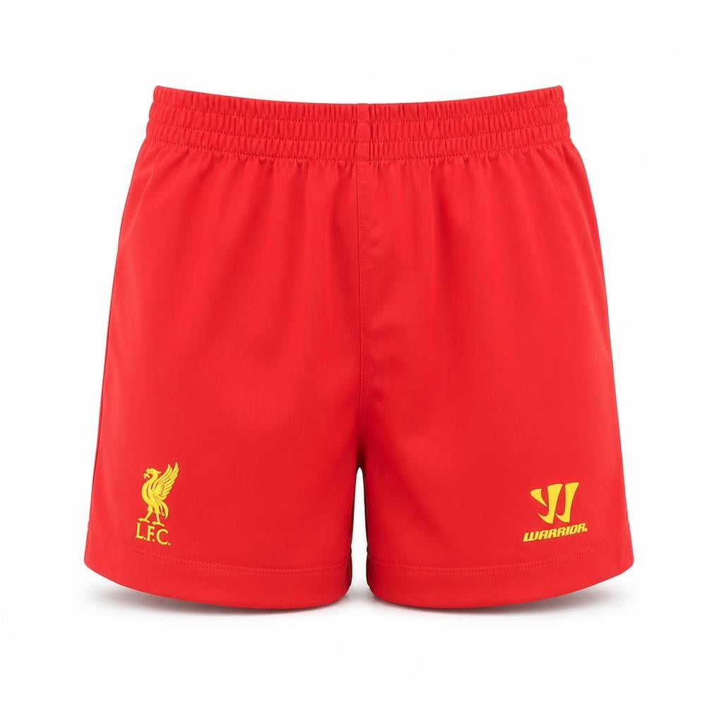 Front view of Warrior boys’ red sweat shorts, size 2, years - lfc