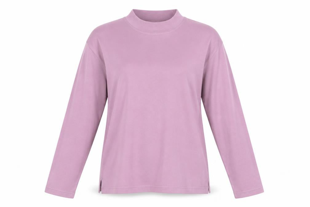 Front view of Preworn women’s purple jumper, size S