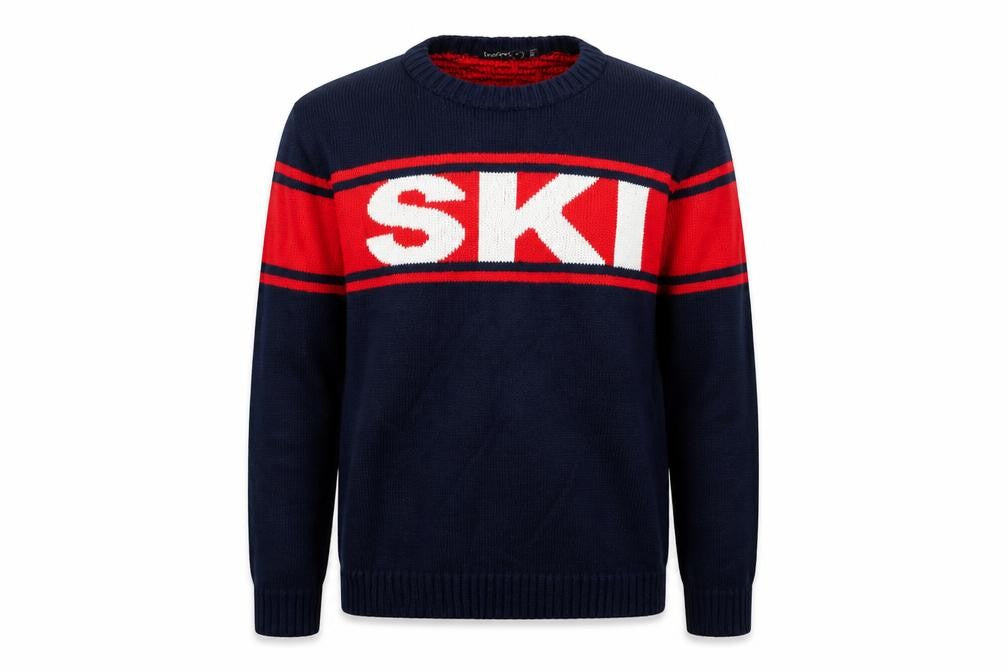 Front view of Boohoo men’s blue jumper, size M