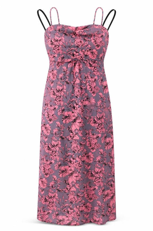 Front view of Atmosphere women’s grey fair isle a-line, size UK 10