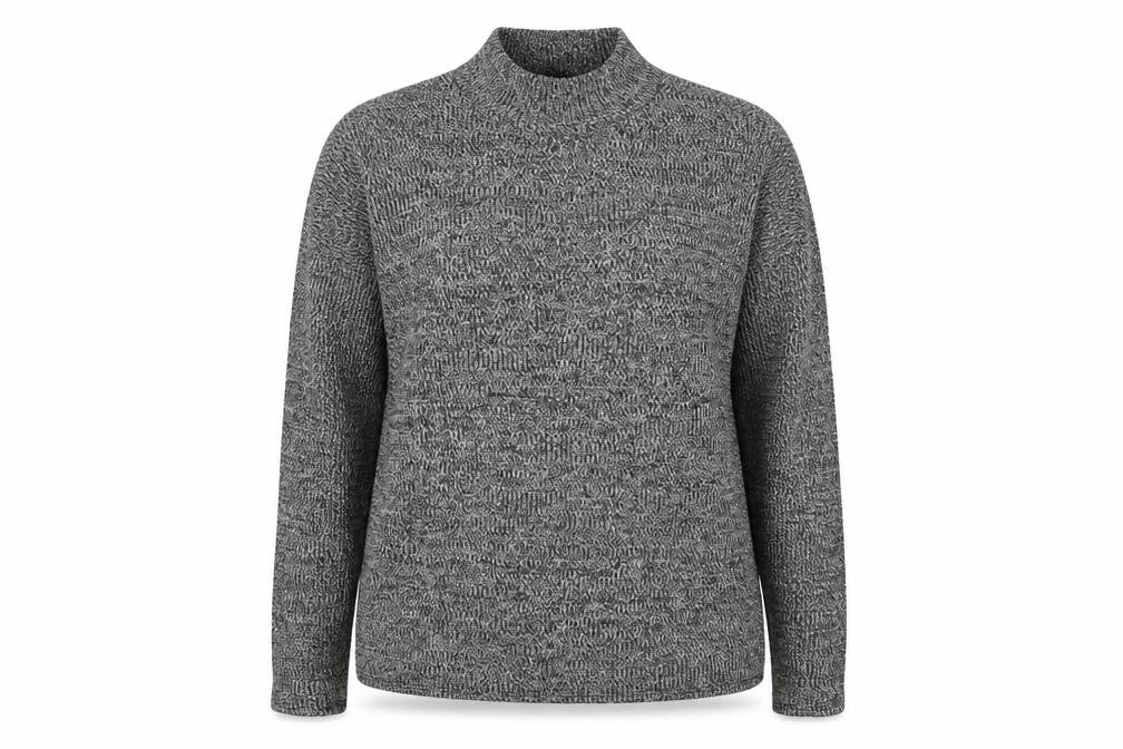 Front view of H&M women’s grey jumper, size S