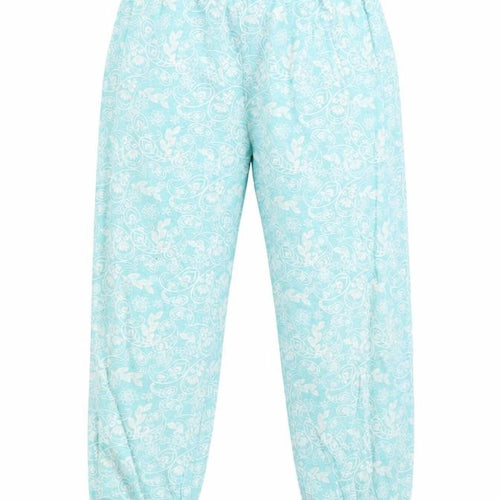 George Girls Green Floral   Pyjama Pants Size 6-7 Years