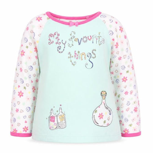 Mothercare Girls White Floral  Basic T-Shirt Size 2 Years