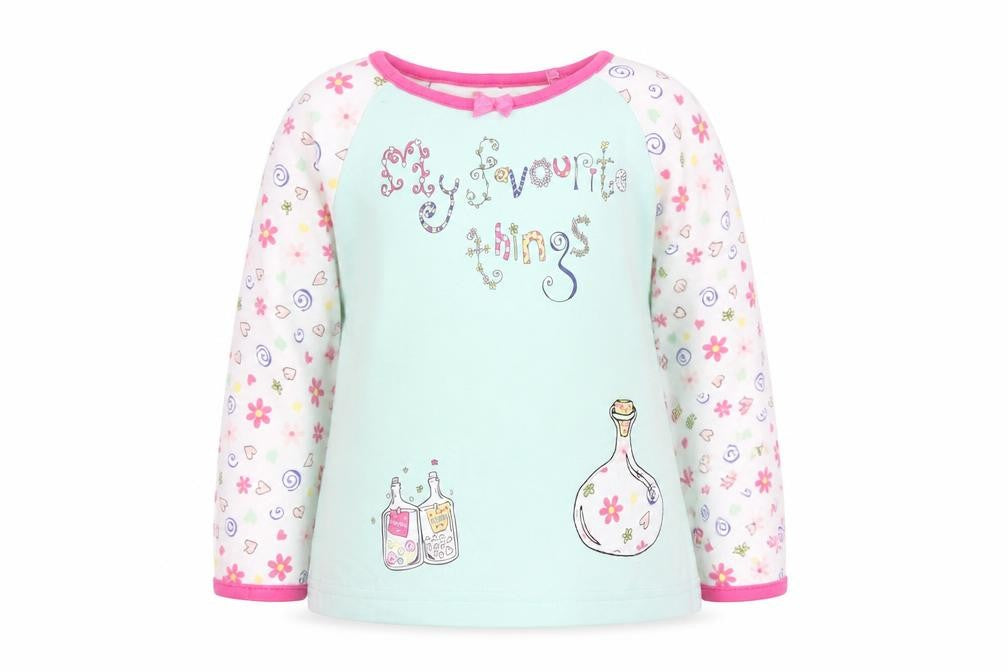 Mothercare Girls White Floral  Basic T-Shirt Size 2 Years