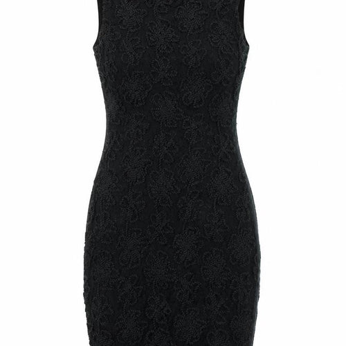 Agenda Womens Black Floral  Pencil Dress  Size 8