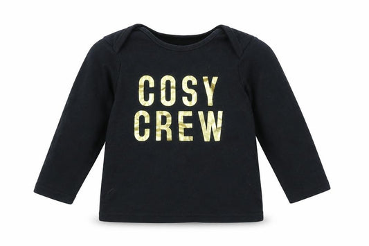Front view of George Baby Black Basic T-Shirt, size 18-24, Months - COSY