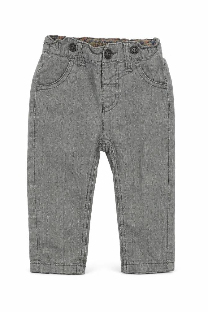 Front view of Next Baby Grey Jogger Jeans, size 9-12, Months