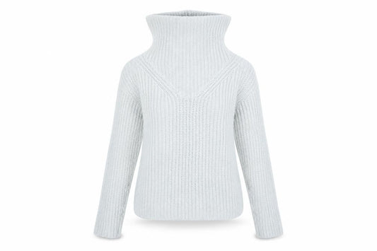 Front view of Avenue women’s multicoloured striped jumper, size UK 12