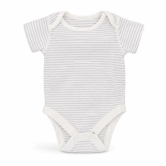 Front view of Marks & Spencer Baby Multicoloured Striped Leotard One-Piece, size 0-3, Months