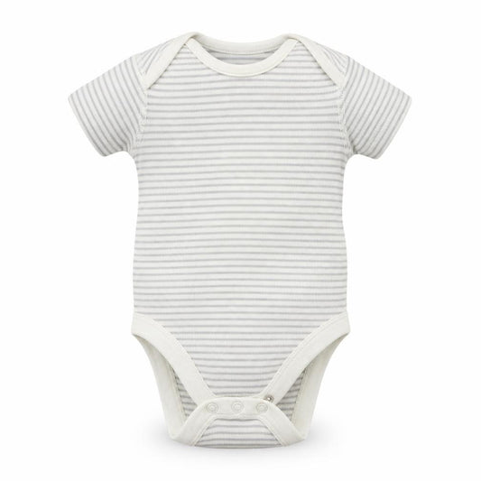 Front view of Marks & Spencer Baby Multicoloured Striped Leotard One-Piece, size 0-3, Months