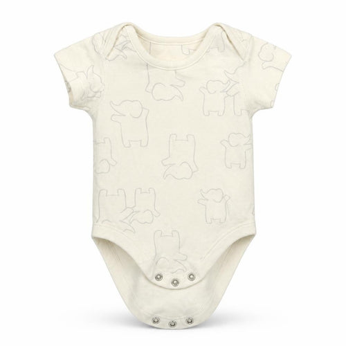 M&S Baby White Animal Print  Leotard One-Piece Size 0-3 Months
