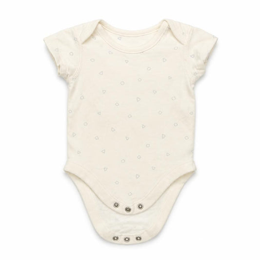 Front view of Marks & Spencer Baby Ivory Polka Dot Leotard One-Piece, size 0-3, Months