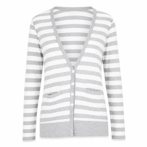 Denim Co Womens Multicoloured Striped  Cardigan Jumper Size 8