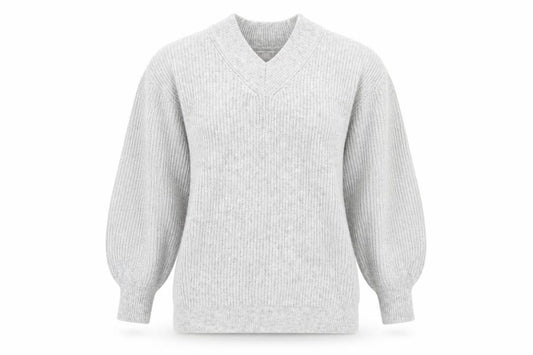 Front view of ASOS women’s grey jumper, size UK 8