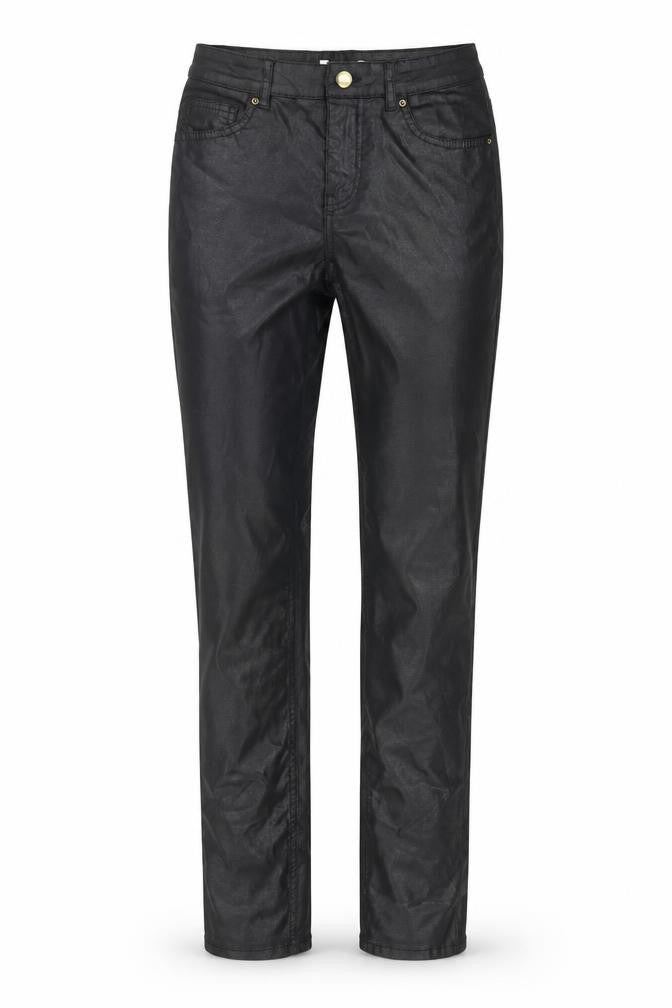 Front view of H&M women’s black carpenter leggings, size UK 6, 30-inch leg