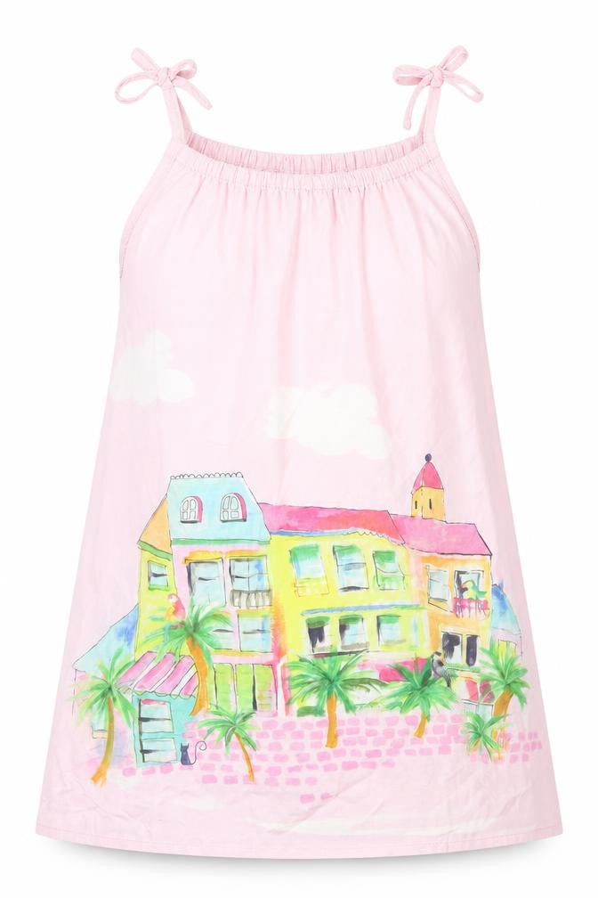 Front view of Next girls’ pink camisole blouse, size 8, years - hotel