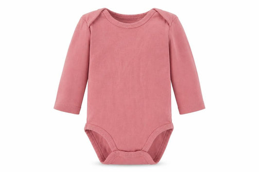 Front view of H&M Baby Pink Babygrow One-Piece, size 0-3, Months