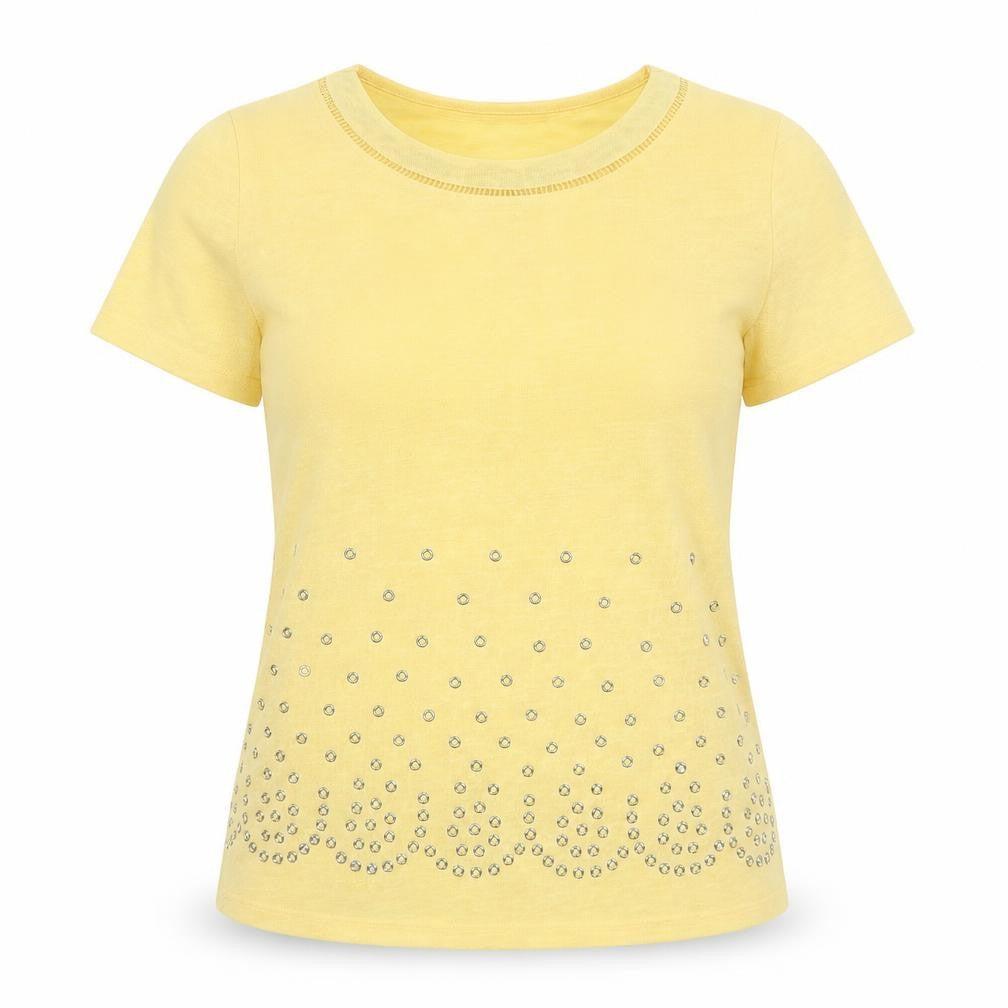 Next Womens Yellow   Basic T-Shirt Size S