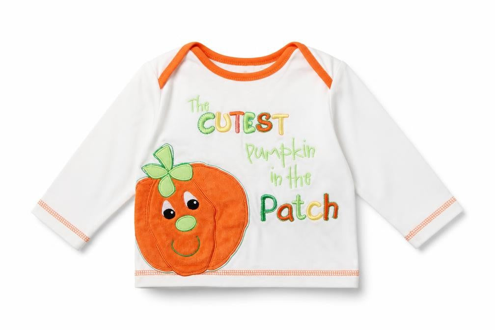Front view of George Baby White Geometric Basic T-Shirt, size 0-3, Months