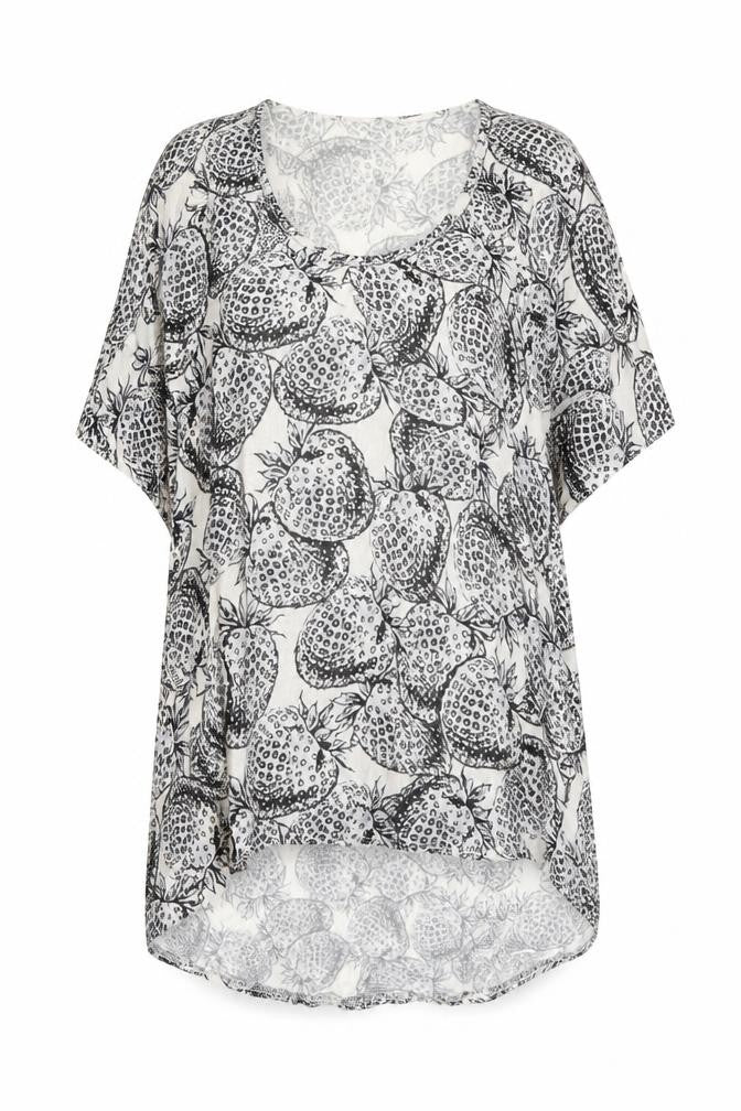 New Look Womens Multicoloured Geometric  Basic T-Shirt Size 8