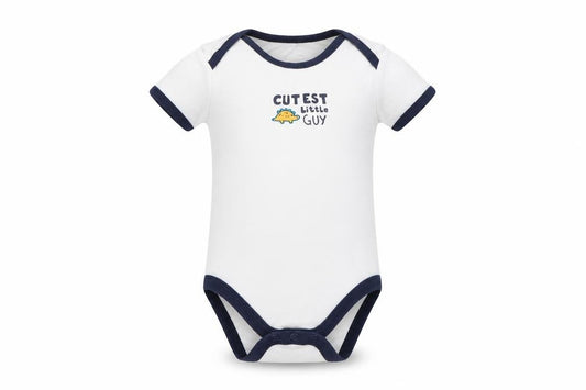 Front view of George Baby White Babygrow One-Piece, size 18-24, Months