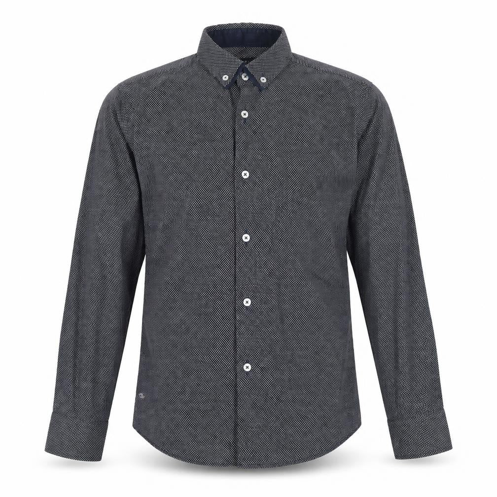 Next Mens Black Polka Dot   Button-Up Size L