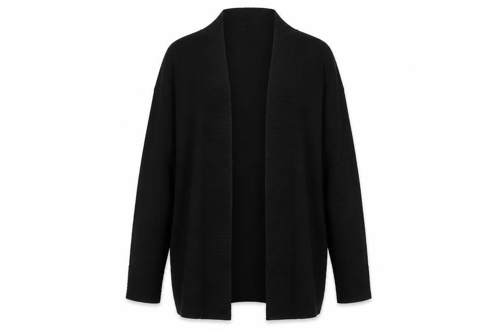 Klass Womens Black  Knit Cardigan Jumper Size M