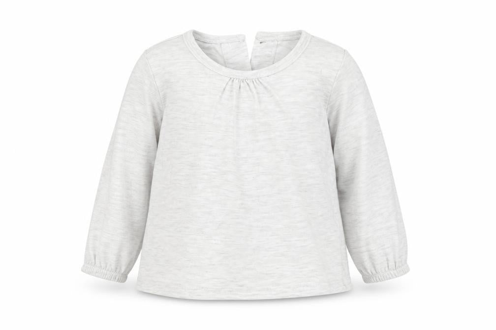 Front view of Matalan Baby Grey Basic T-Shirt, size 0-3, Months