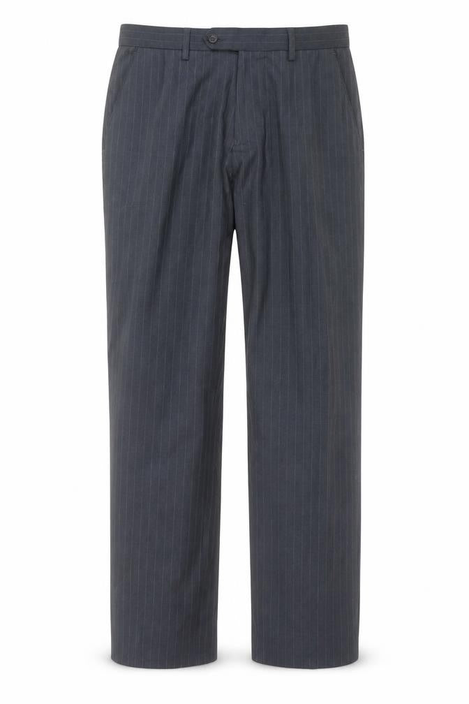 George Mens Blue Striped  Trousers  Size 32 in L28 in