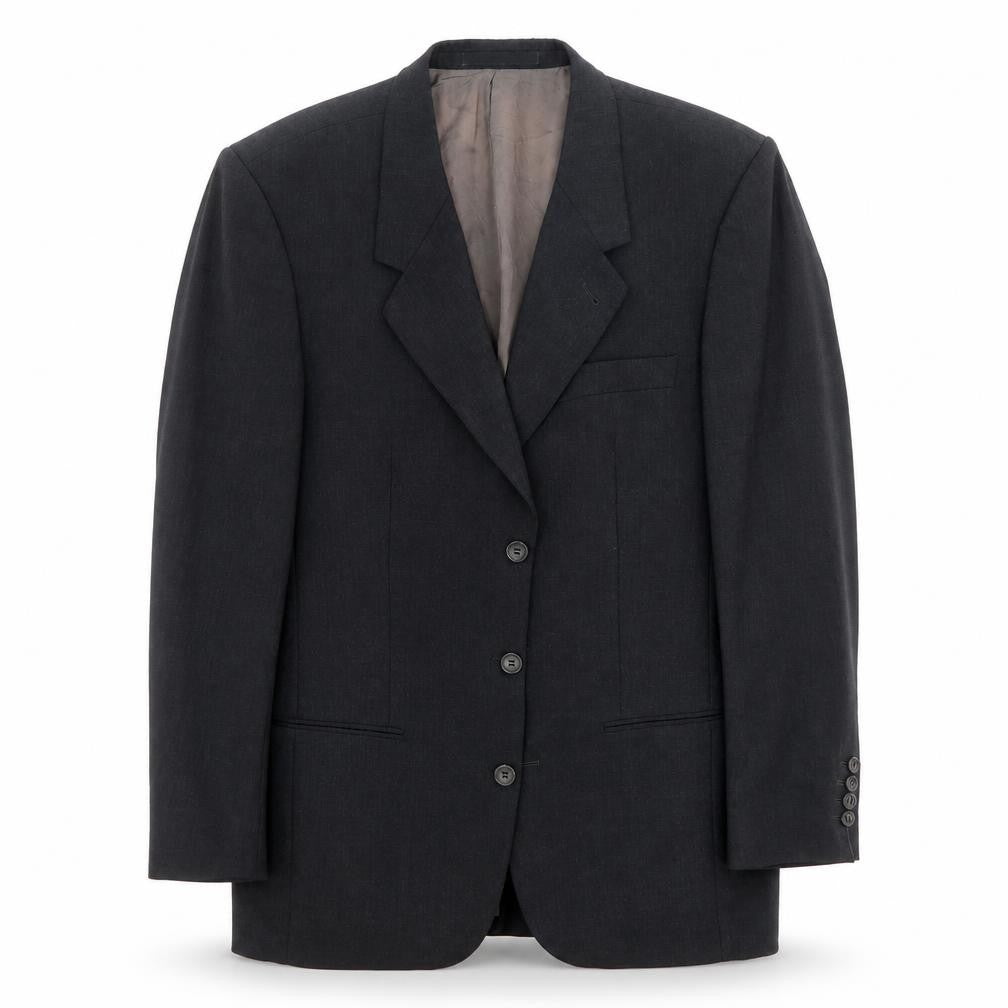 Front view of Preworn men’s grey jacket suit jacket, size 40
