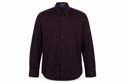 Front view of Next men’s red button-up, size 16