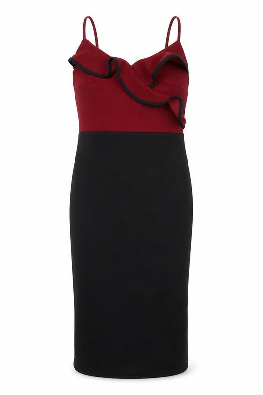 Front view of Select women’s multicoloured bodycon, size UK 10
