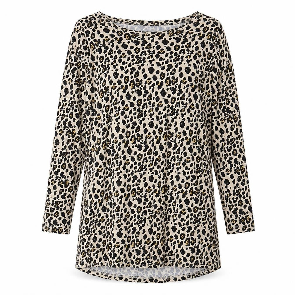 Front view of Peacocks women’s beige animal print mini, size UK 8