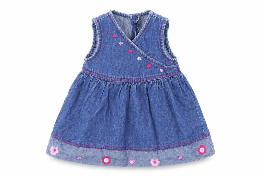 Cherokee Baby Blue Floral  A-Line  Size 3-6 Months