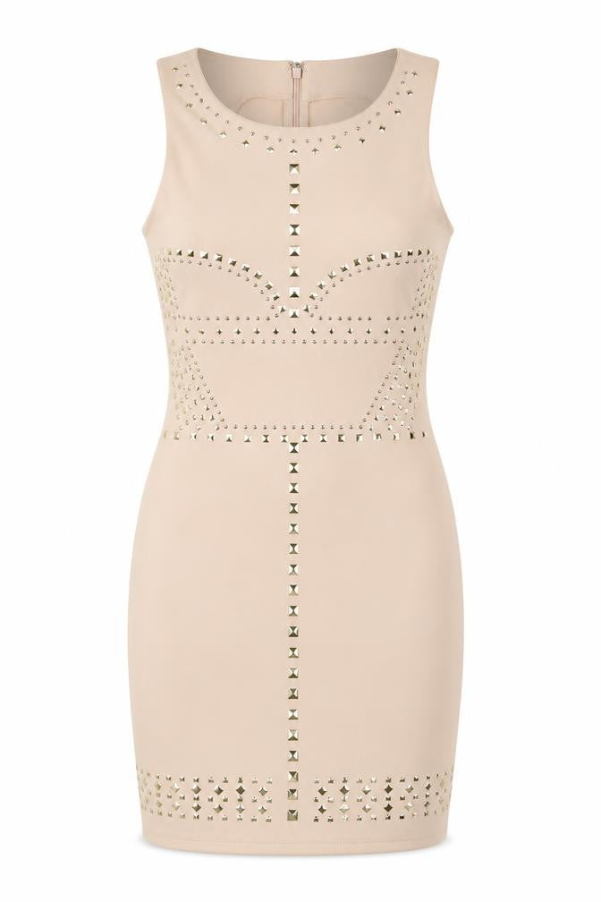 Front view of Topshop women’s pink sheath, size UK 8