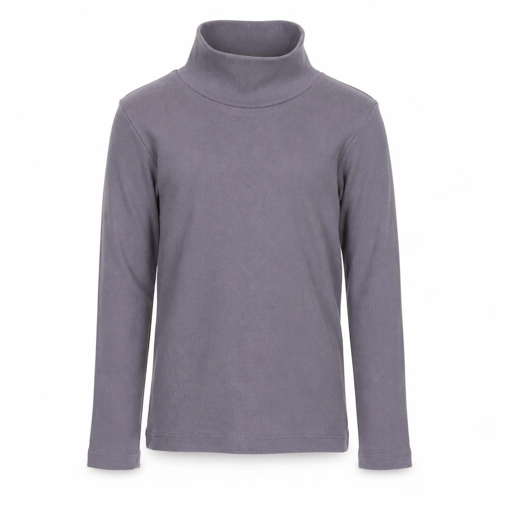 Front view of Vertbaudet girls’ grey basic t-shirt, size 2, years