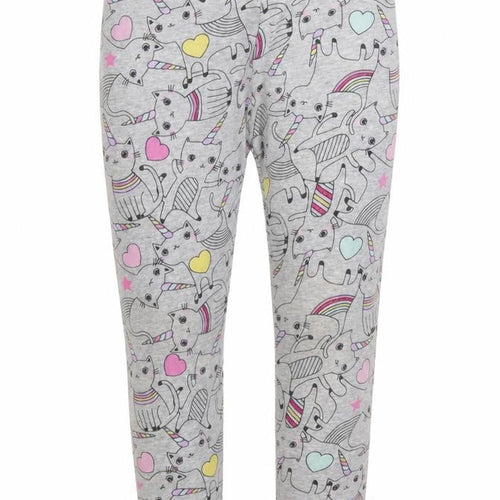 F&F Girls Grey    Pyjama Pants Size 3-4 Years