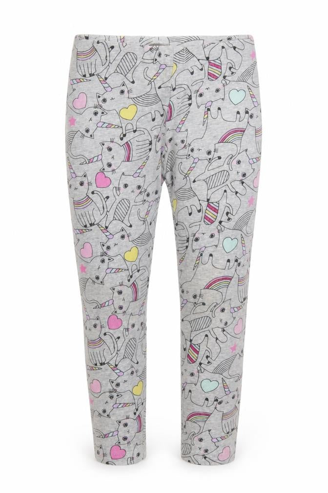 F&F Girls Grey    Pyjama Pants Size 3-4 Years
