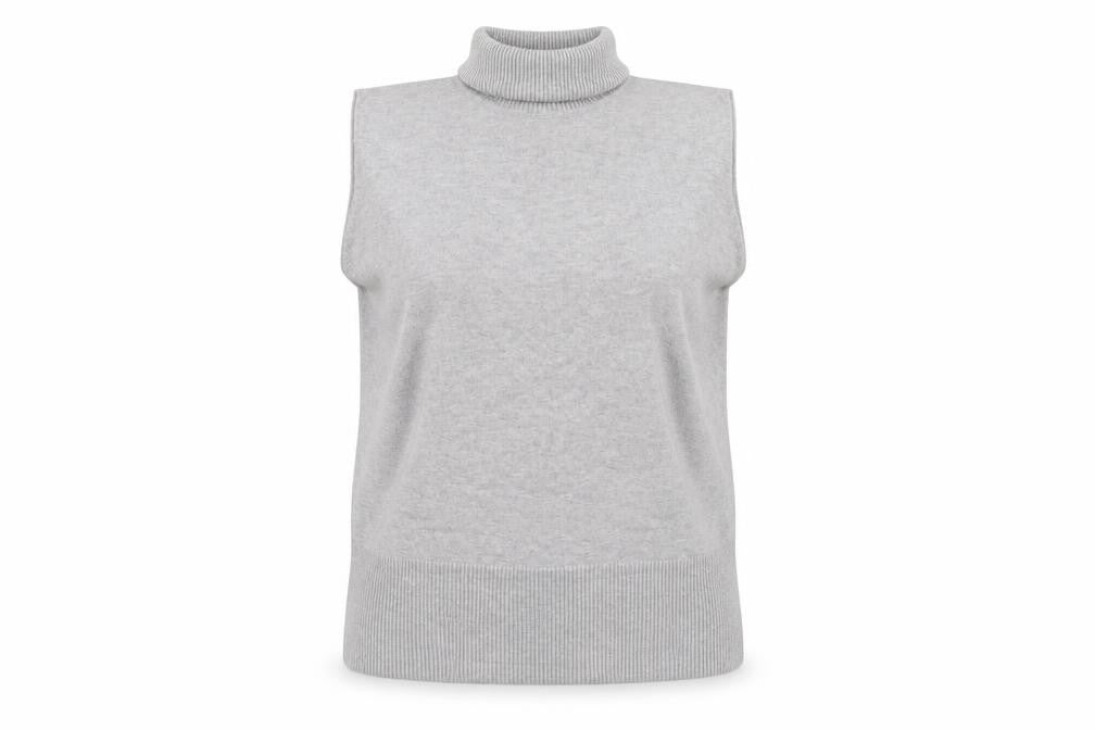 Front view of F&F women’s grey pullover sweatshirt, size UK 16