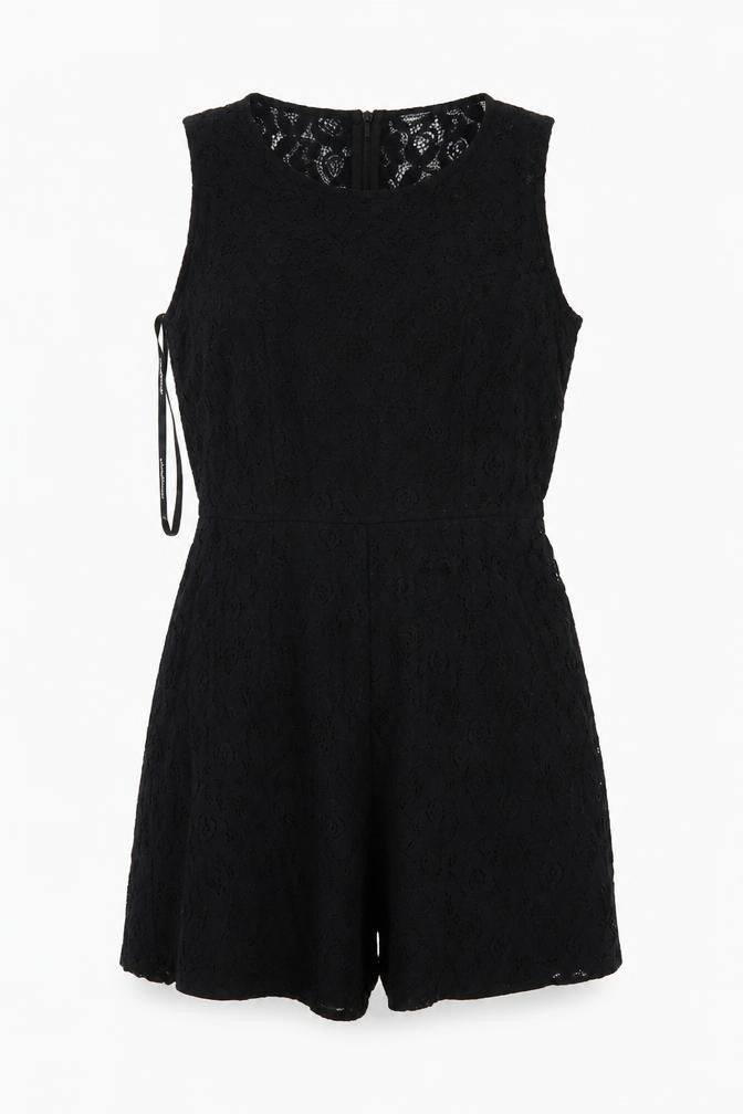 Front view of Atmosphere women’s black romper one-piece, size UK 8