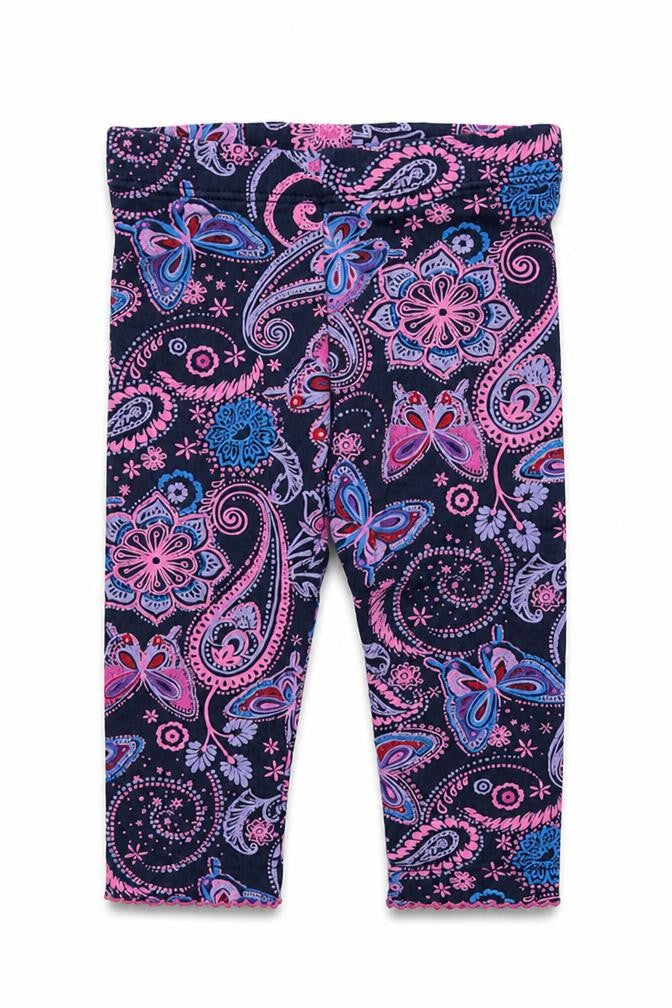 Monsoon Baby Purple Paisley  Jogger Leggings Size 0-3 Months