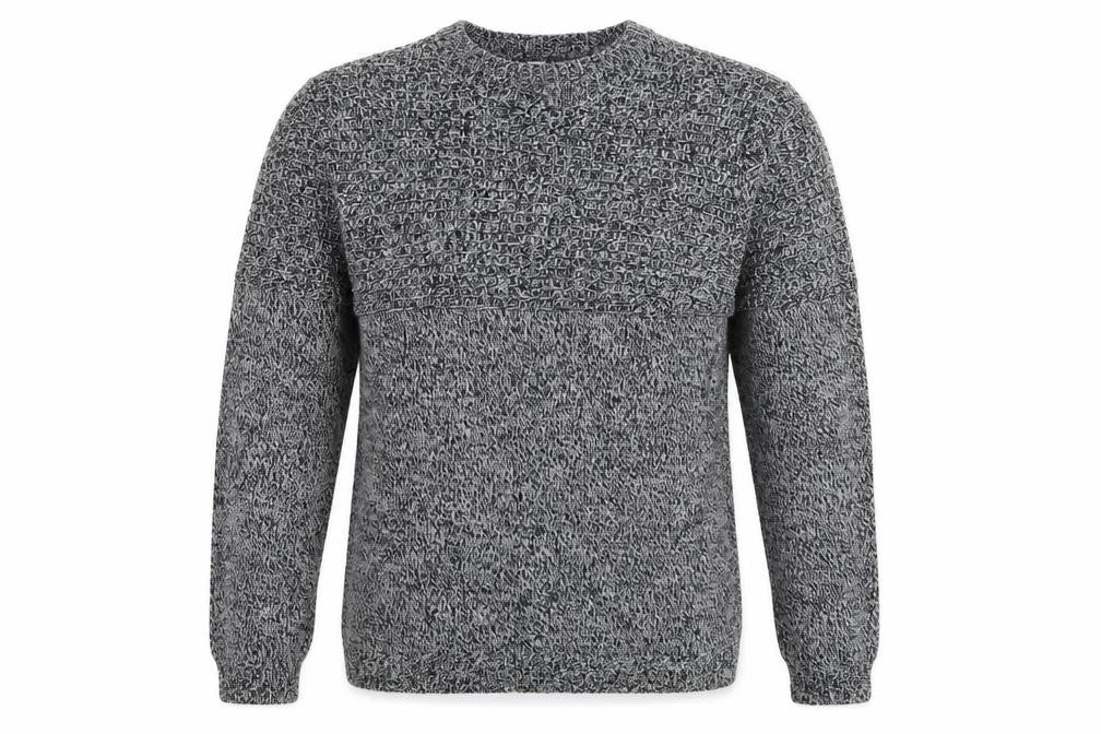 Front view of Topman men’s grey jumper, size M